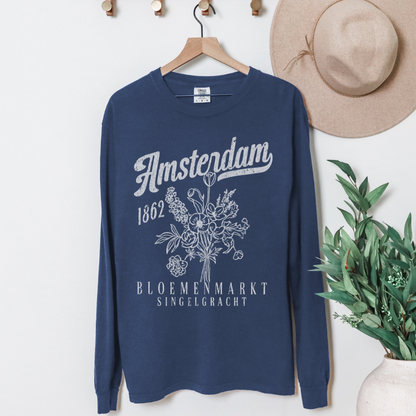 Amsterdam - Comfort Colors Premium Long Sleeve T Shirt