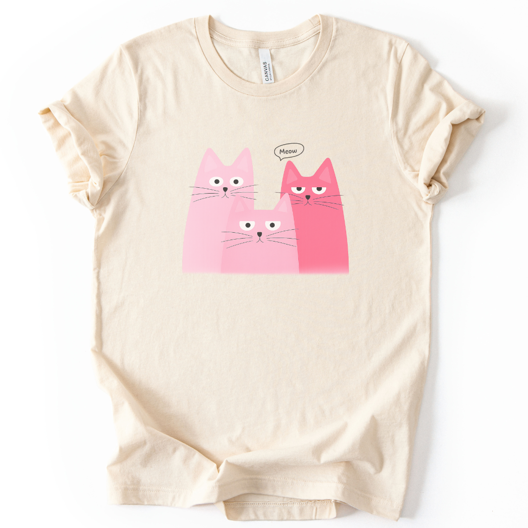 Meow - Bella Canvas Super Soft Fitted T Shirt