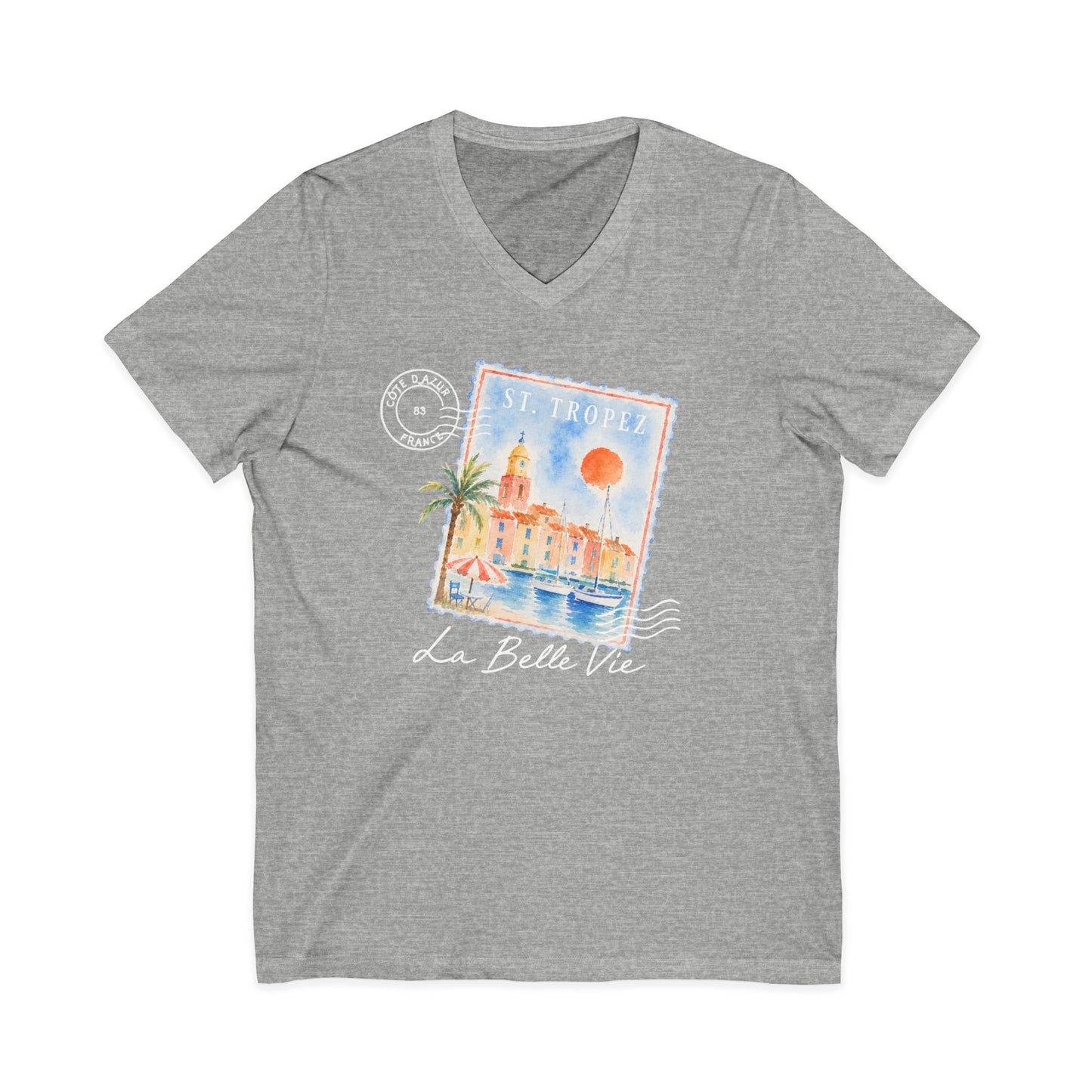 St Tropez - Short Sleeve V Neck