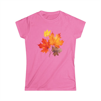 Autumn Leaves - Women's Cut Fitted Tee