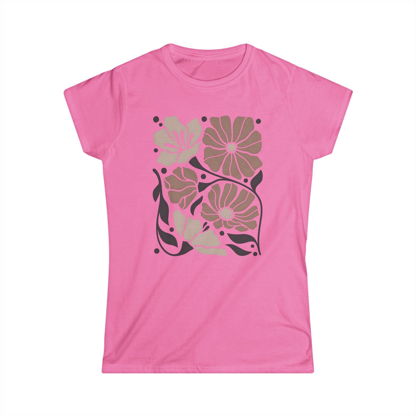 Abstract Floral - Women's Softstyle Tee