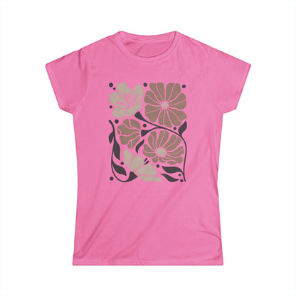 Abstract Floral - Women's Softstyle Tee