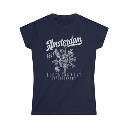 Amsterdam Flower Market - Women's Softstyle Tee