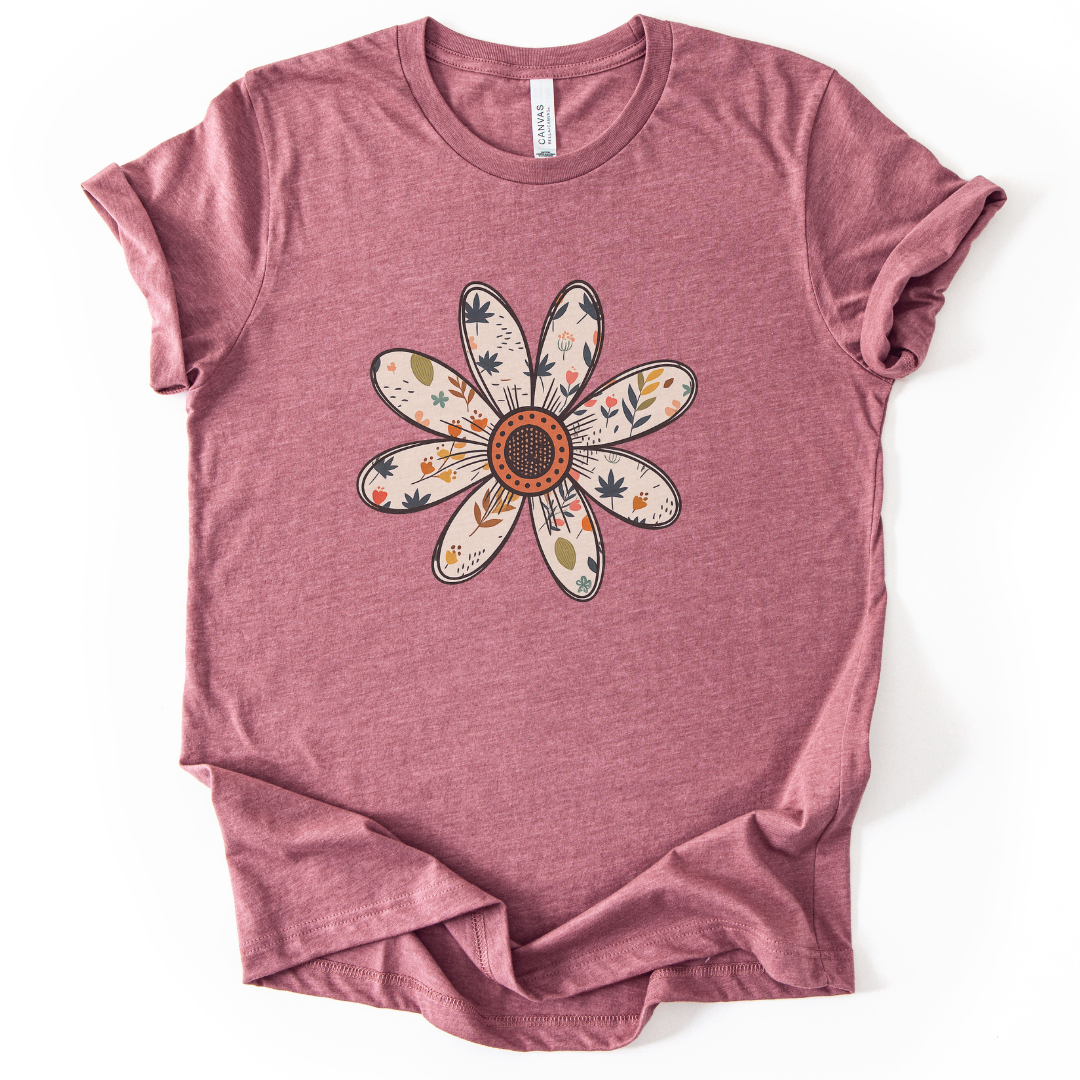 Daisy Doodle - Bella Canvas Super Soft Fitted T Shirt