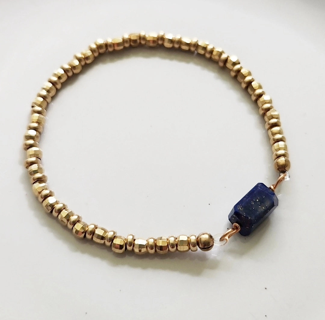 Lapis Lazuli and Hamsa Charm, Evil Eye Protection Necklace