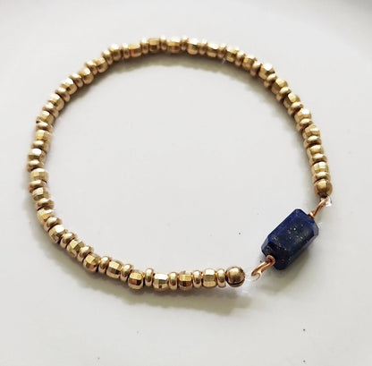 Lapis Lazuli and Hamsa Charm, Evil Eye Protection Necklace