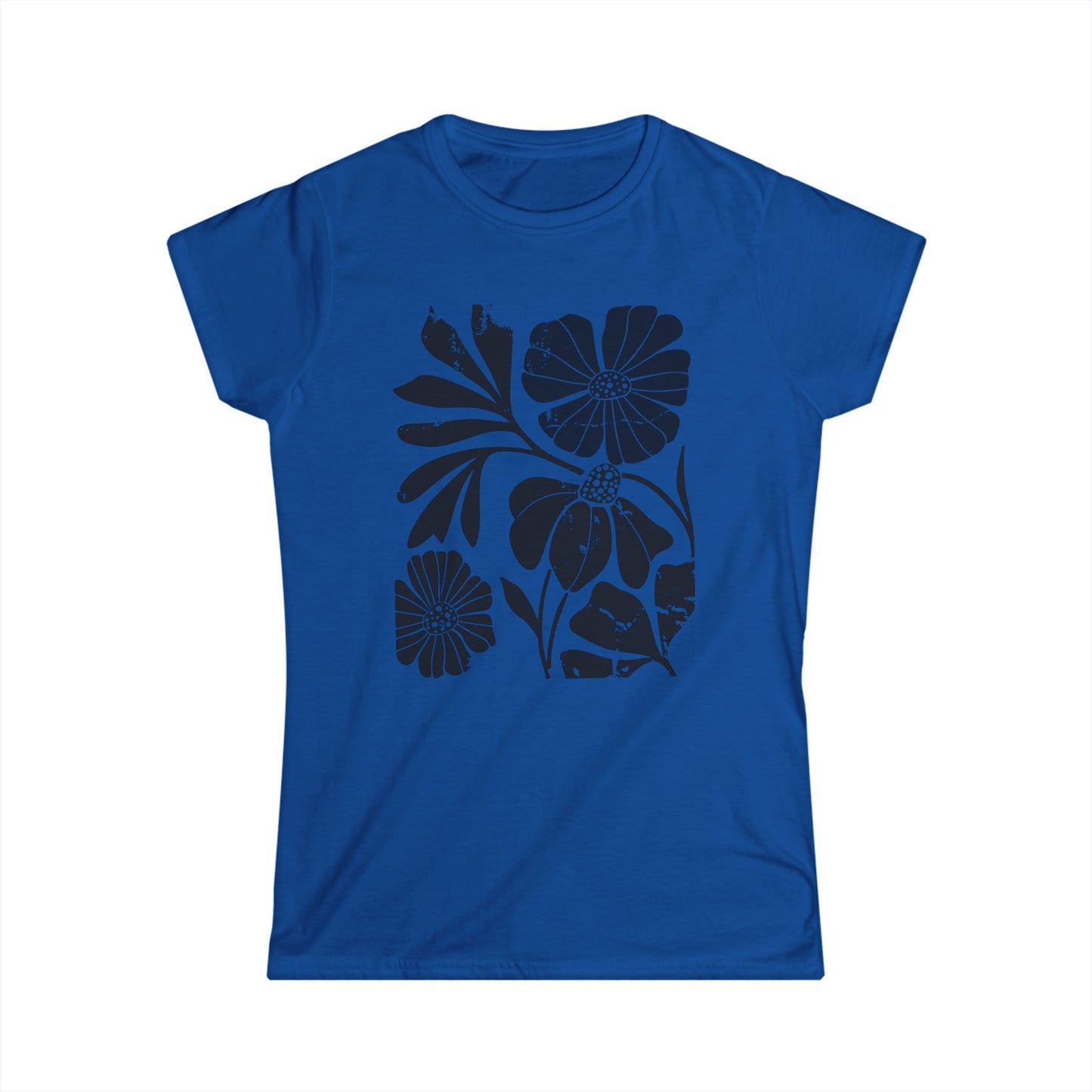 Artistic Boho Floral - Women's Cut Fitted Tee