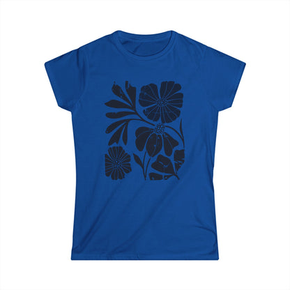 Artistic Boho Floral - Women's Cut Fitted Tee