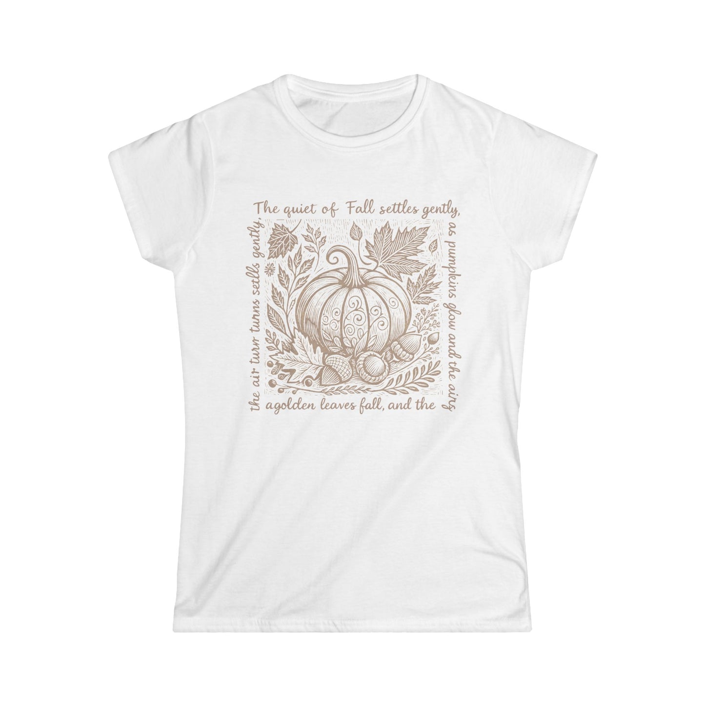 The Quiet Of Fall - Women's Cut Fitted Tee