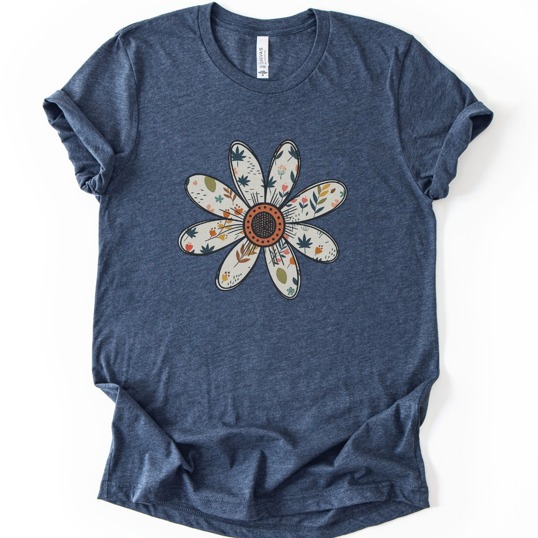 Daisy Doodle - Bella Canvas Super Soft Fitted T Shirt