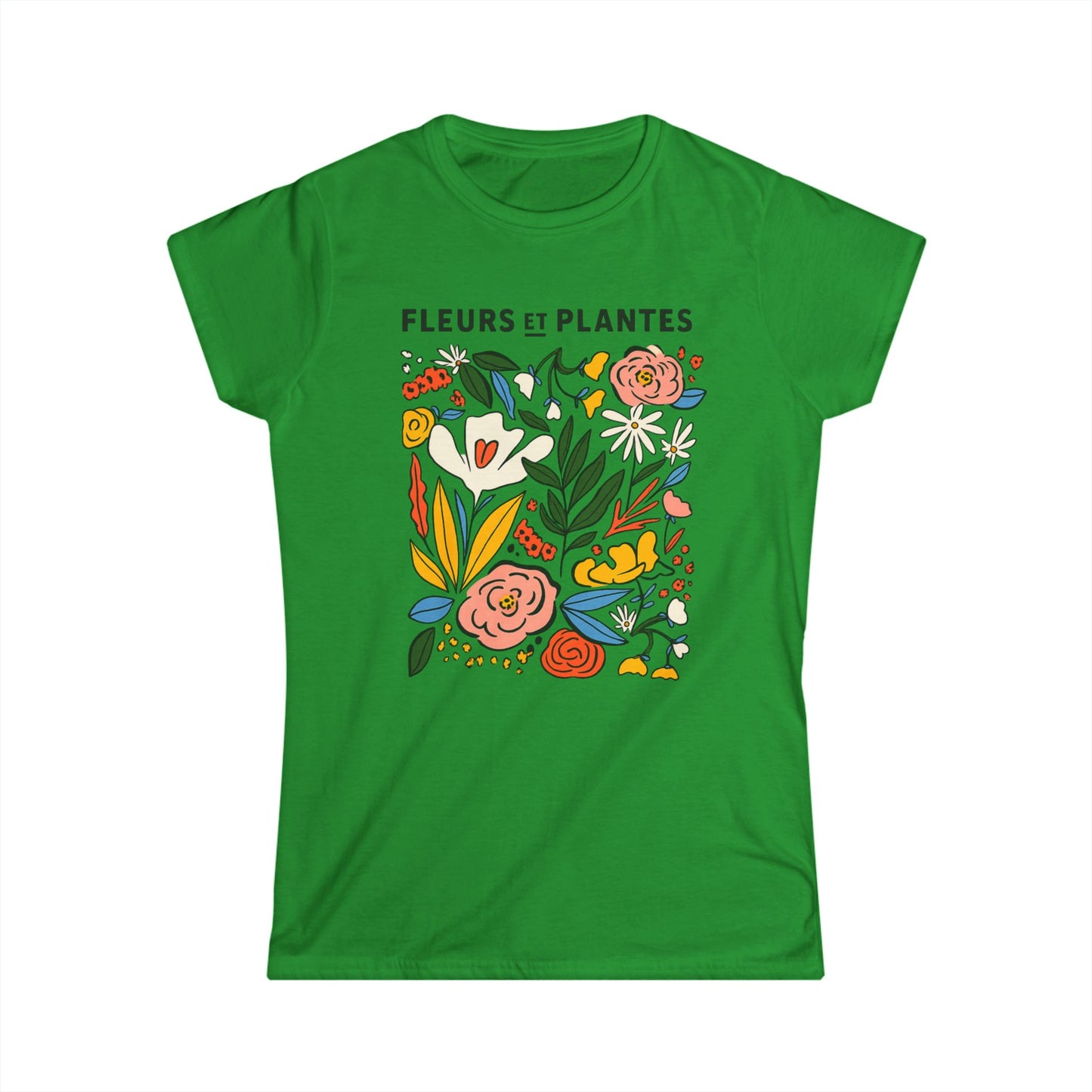 Fleurs Et Plantes - Women's Softstyle Tee