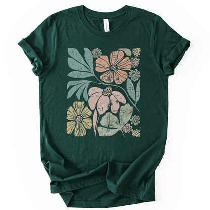 Artistic Boho, Vintage Distressed Print - Bella Canvas Super Soft Fitted T Shirt