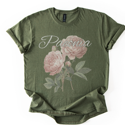 Paeonia, Vintage Tee  - Gildan Lightweight Premium T Shirt