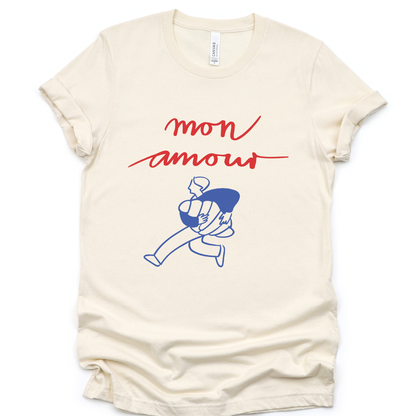 Mon Amour - Bella Canvas Super Soft Fitted T Shirt
