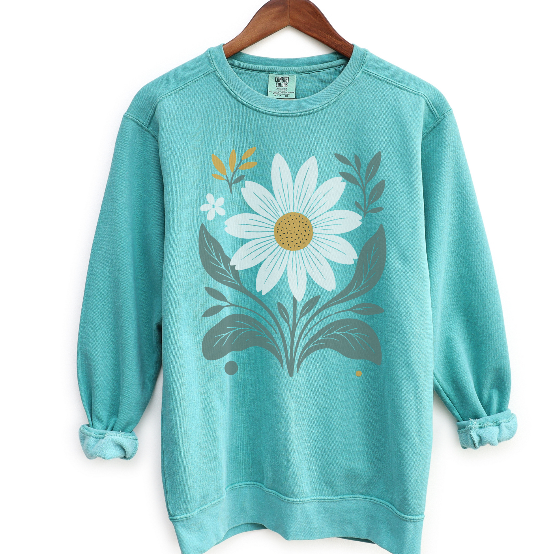 Daisy Days - Comfort Colors Premium Heavyweight Sweatshirt – Prune