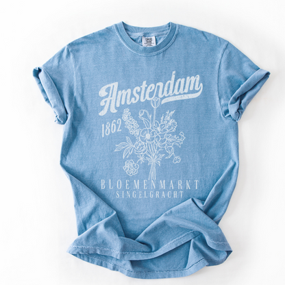 Amsterdam Flower Market -  Comfort Colors Relaxed Fit Premium T Shirt