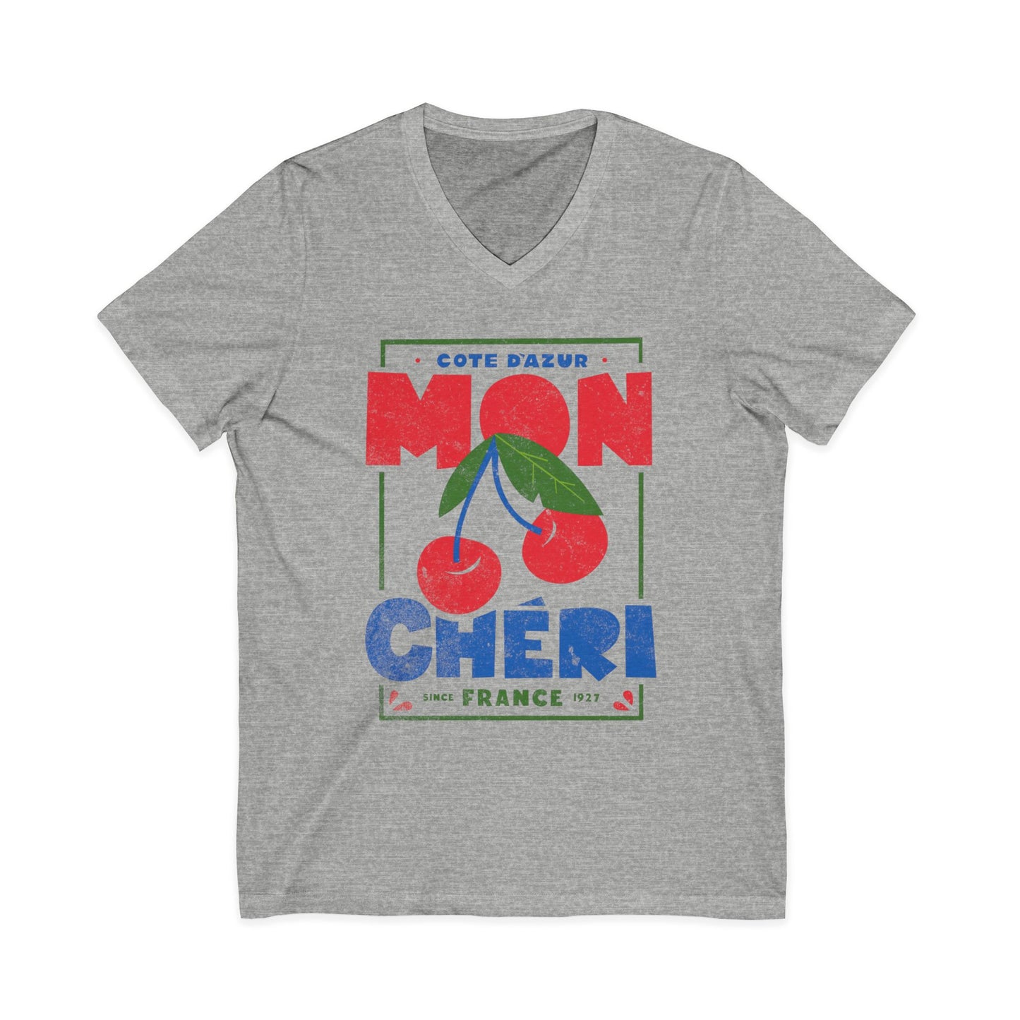 Mon Cheri - Short Sleeve V Neck