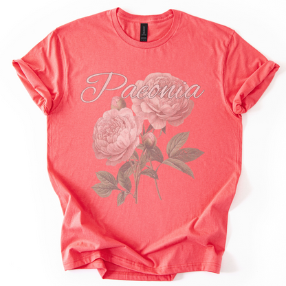 Paeonia, Vintage Tee  - Gildan Lightweight Premium T Shirt