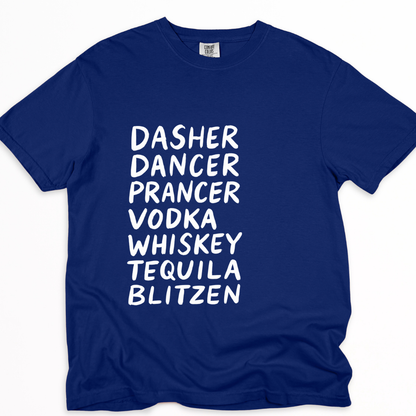 Festive Reindeers - Comfort Colors Relaxed Fit Premium T Shirt