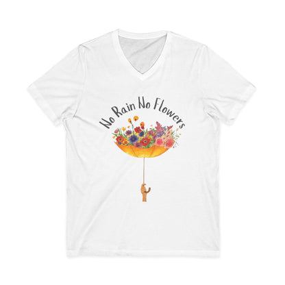 No Rain No Flowers - Short Sleeve V Neck