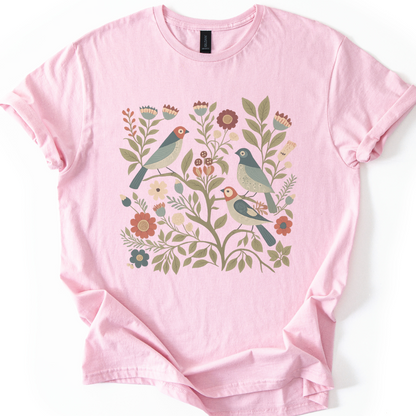 Folk Aviary  - Gildan Lightweight T Shirt