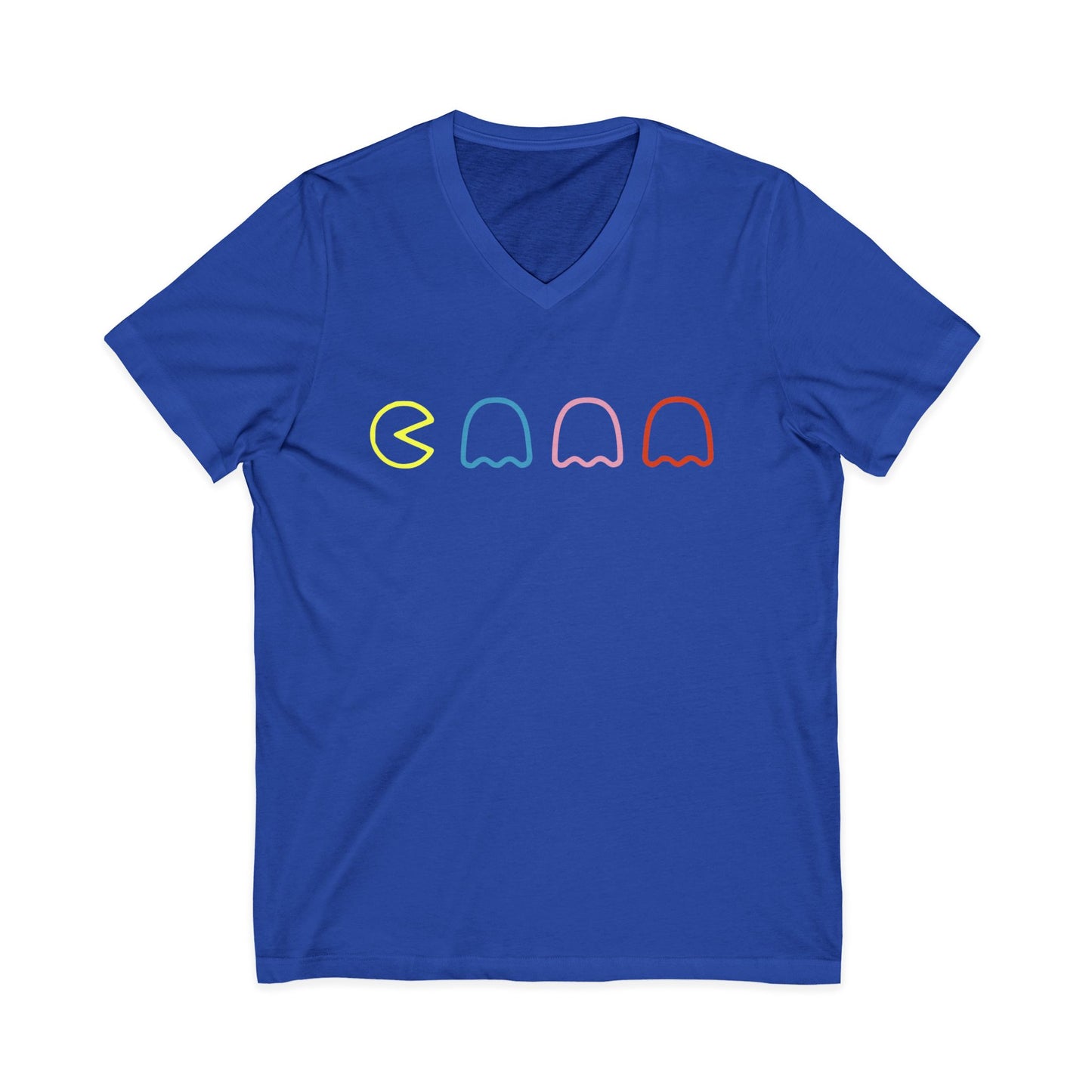 Pac Man - Short Sleeve V Neck