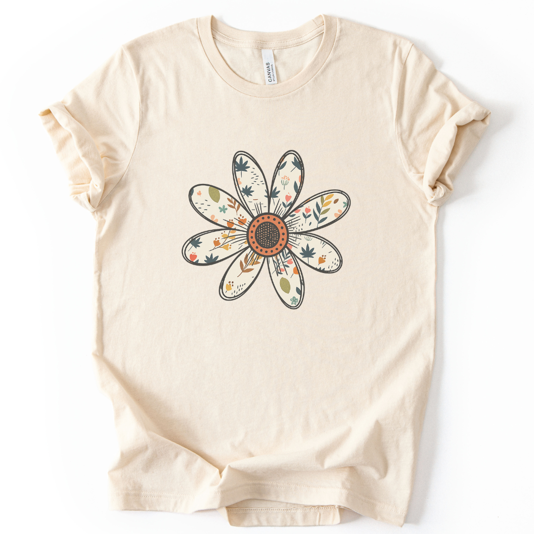 Daisy Doodle - Bella Canvas Super Soft Fitted T Shirt