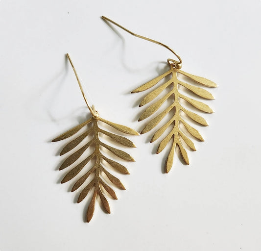 Brass Fern Leaf