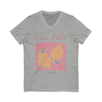 Ciao Bella Vintage Wash - Short Sleeve V Neck