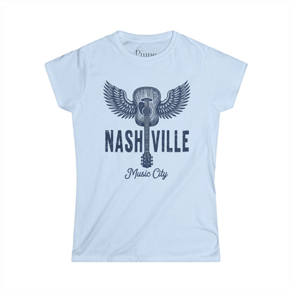 Nashville Music City  - Women's Cut Fitted Tee