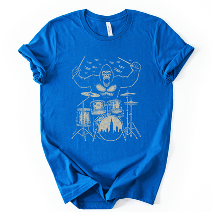King Kong's Drum Solo - Bella Canvas Super Soft Fitted T Shirt
