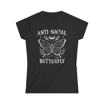 Anti-Social Butterfly - Women's Softstyle Tee
