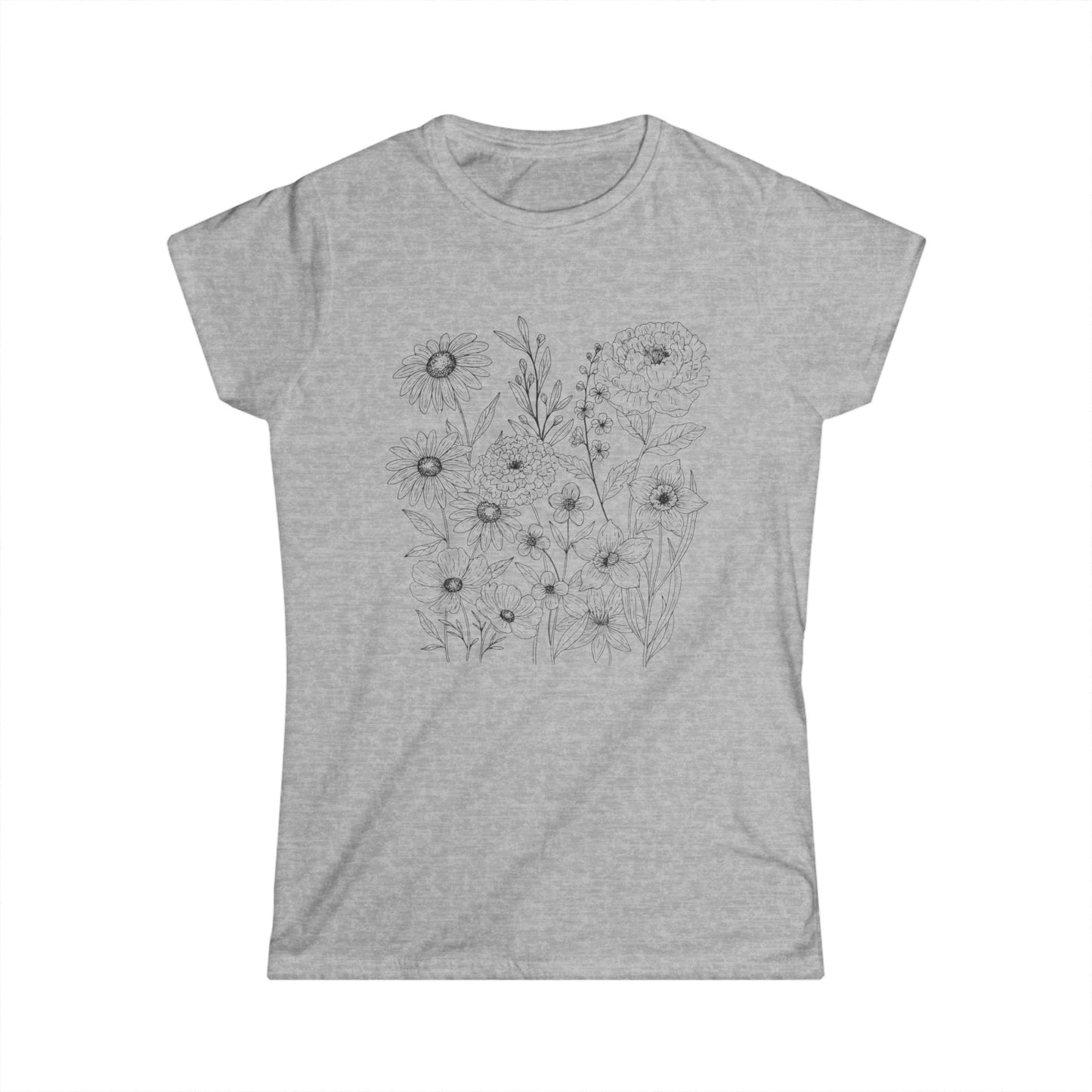 Petal Cartography - Women's Softstyle Tee