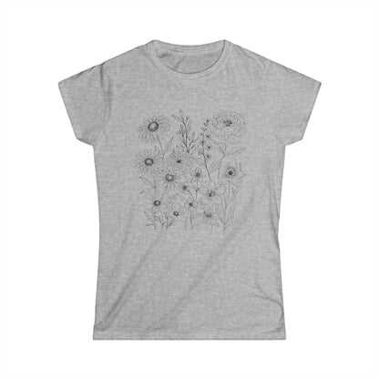 Petal Cartography - Women's Softstyle Tee