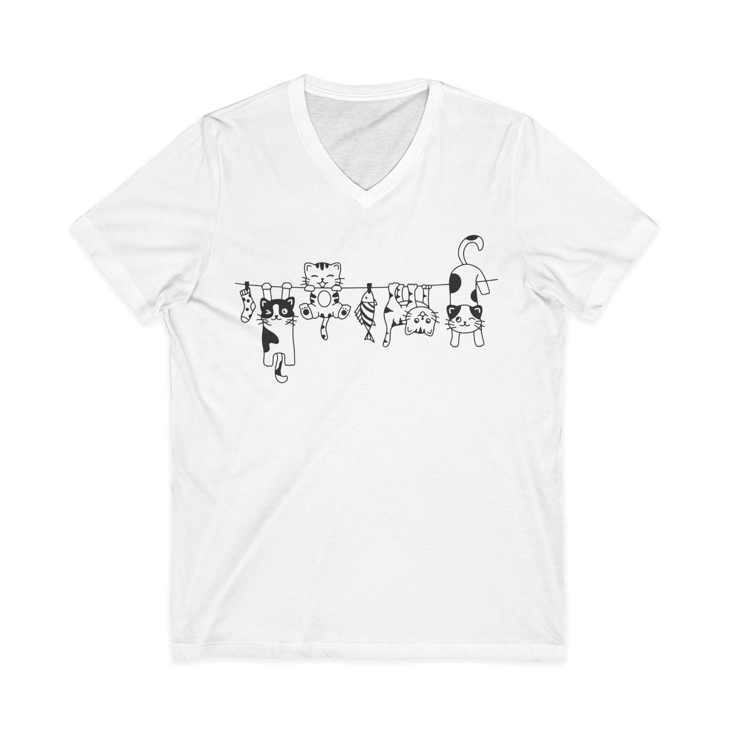 Cats - Short Sleeve V Neck