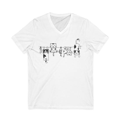 Cats - Short Sleeve V Neck
