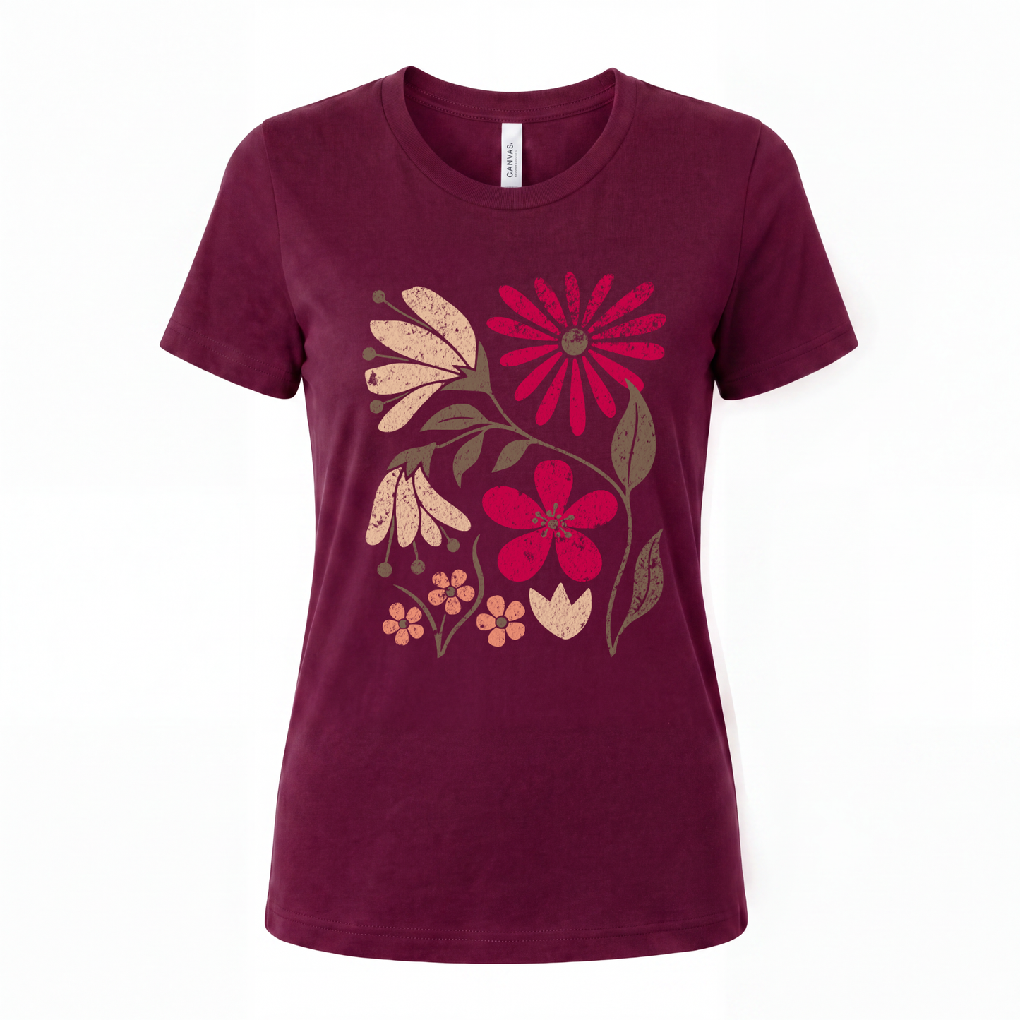 Field Of Bloom (Vintage Distressed Print) - Women's Perfect Tee