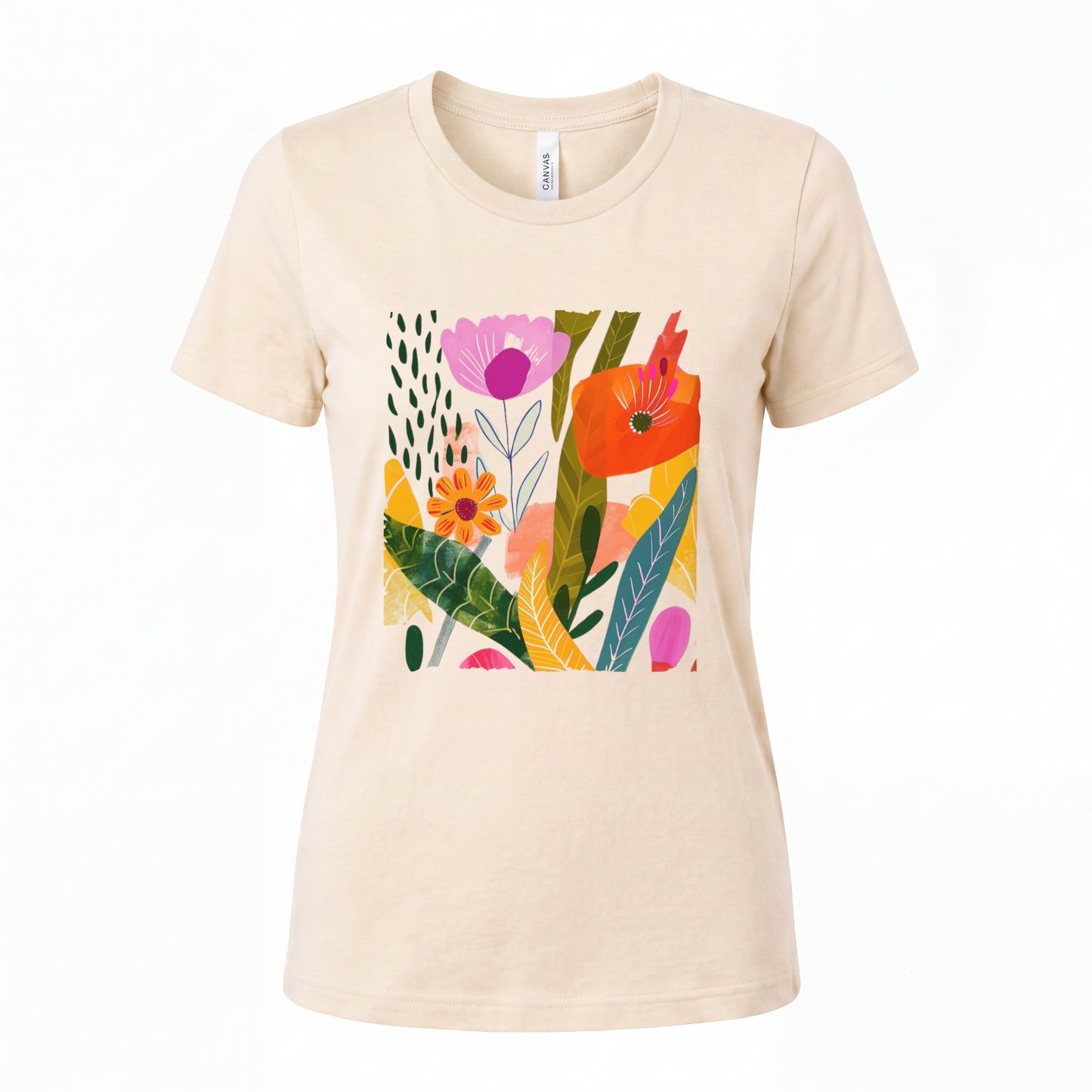 Modern Art Plant Print - Women's Perfect Tee