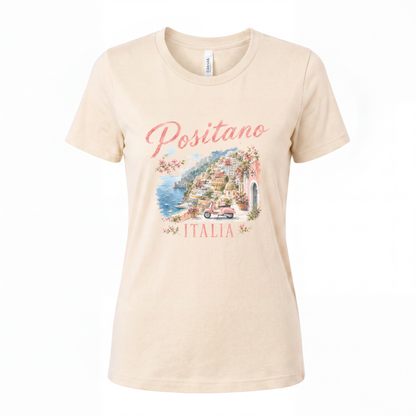 Vintage Positano Painting - Women's Perfect Tee