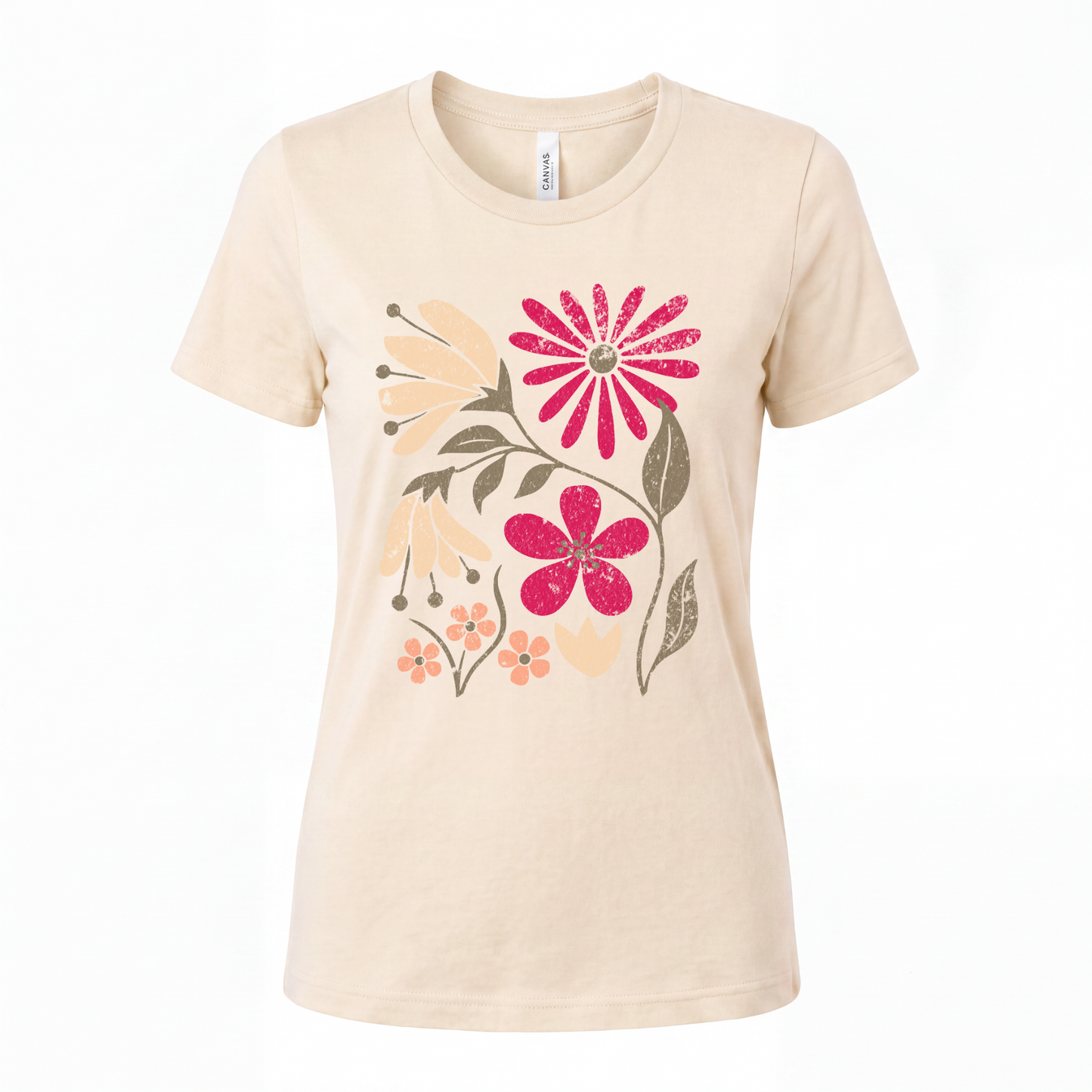 Field Of Bloom (Vintage Distressed Print) - Women's Perfect Tee