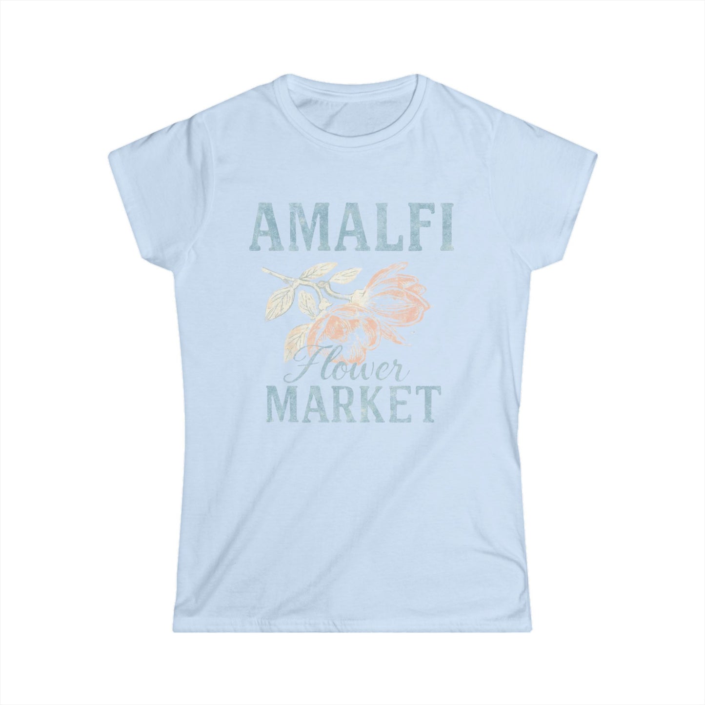 Amalfi Flower Market - Women's Cut Fitted Tee