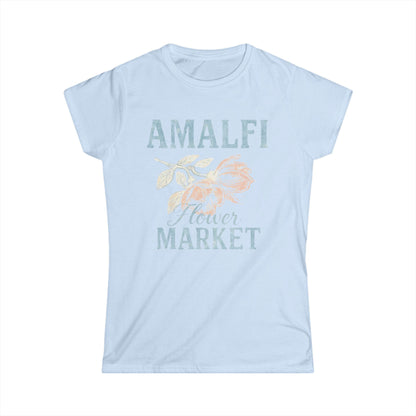 Amalfi Flower Market - Women's Cut Fitted Tee