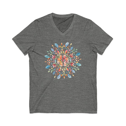 Plant Mandala - Short Sleeve V Neck