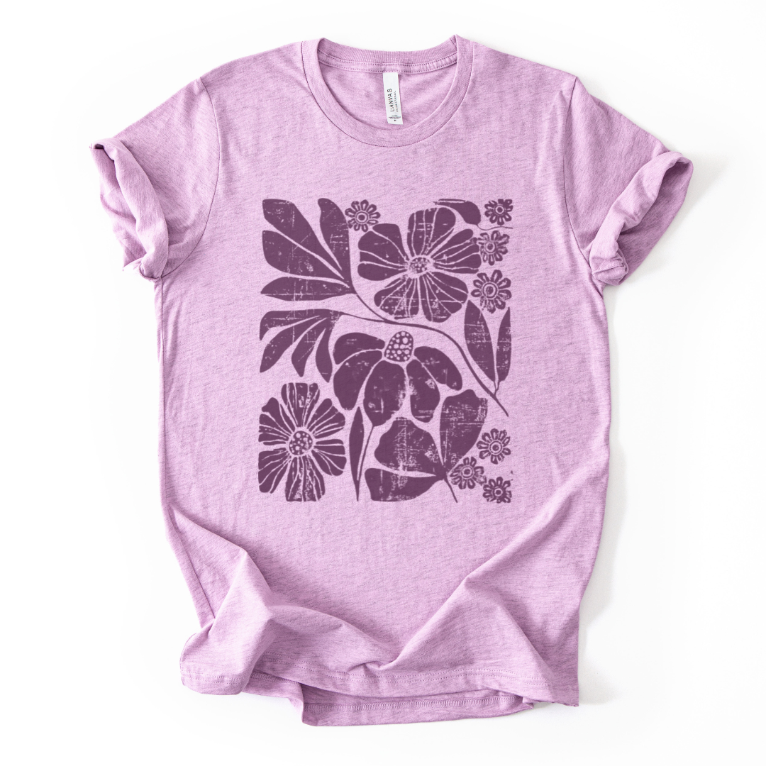 Artistic Boho, Vintage Distressed Print - Bella Canvas Super Soft Fitted T Shirt