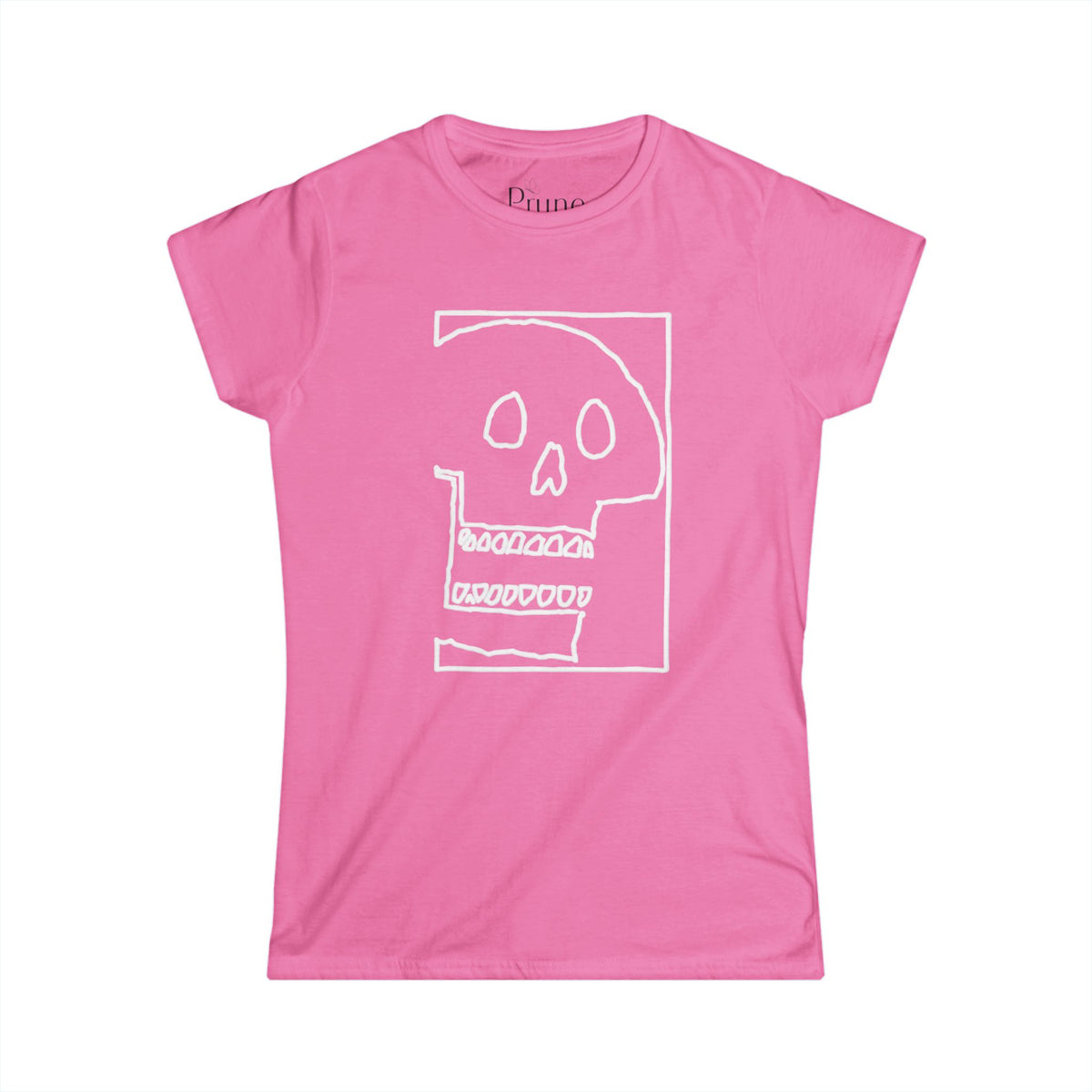 Skull Sketch - Women's Cut Fitted Tee