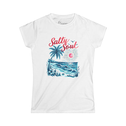 Salty Soul - Women's Cut Fitted Tee