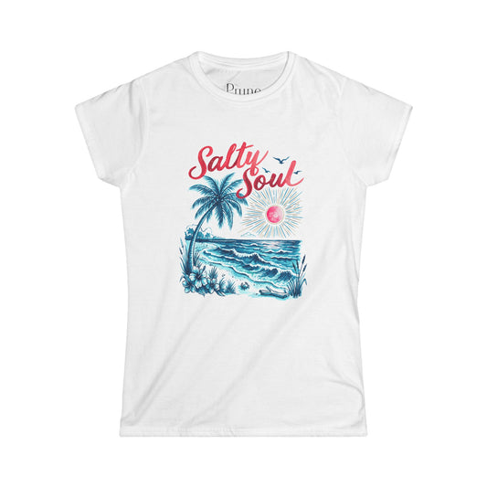 Salty Soul - Women's Cut Fitted Tee