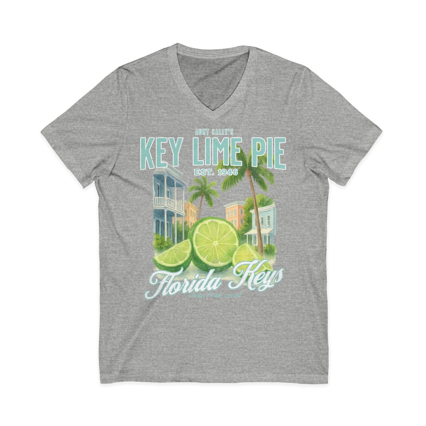 Aunt Sally's Key Lime Pie  - Short Sleeve V Neck