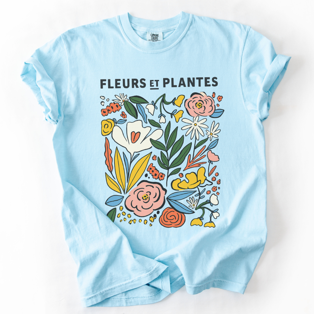 Fleurs Et Plantes -  Comfort Colors Relaxed Fit Premium T Shirt