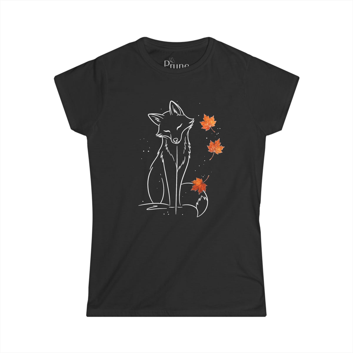 Fox in Fall - Women's Cut Fitted Tee